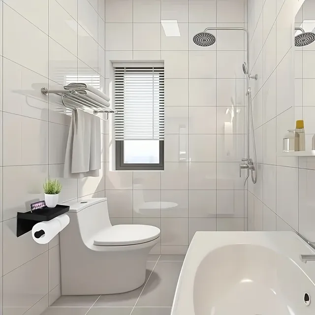 Porte-papier toilette Salle de bain Support mural Papier… – vue 6