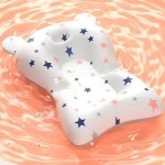Coussin de soutien de bain pour bébé, siège flottant pliable, coussin de bain réglable pour nouveau-né, filet de sécurité pour nourrissons, hamac