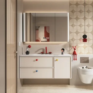 Meuble De Salle De Bain à tiroirs, lavabo flottant, miroir De rangement, Meuble De Salle De Bain mural moderne, meubles De maison