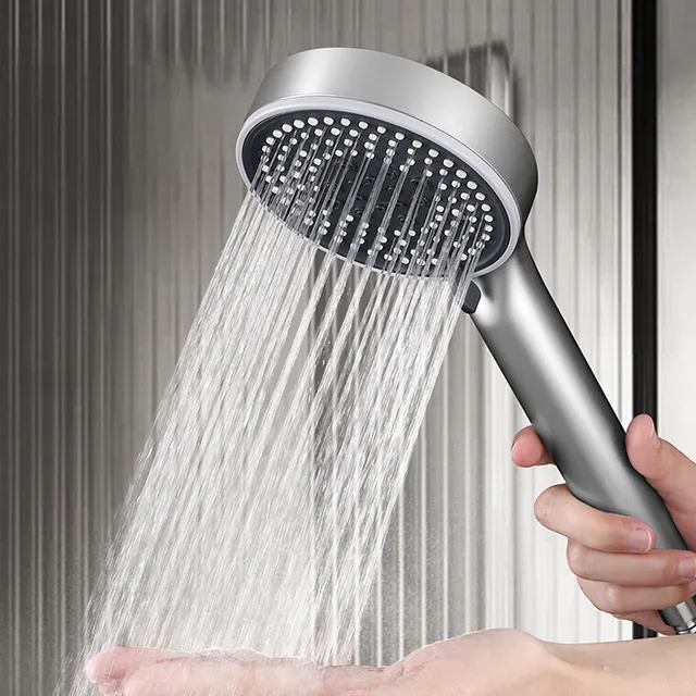 Pommeau de douche rond noir haute pression – vue 5