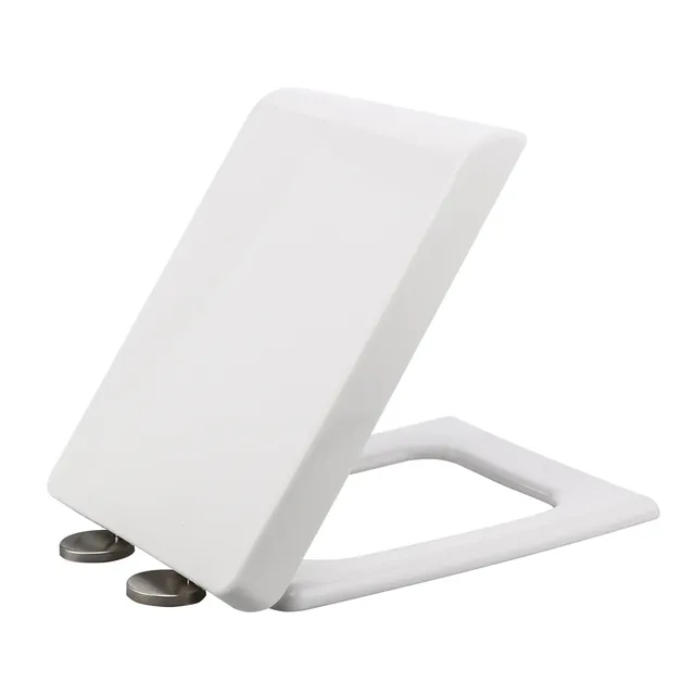 Siège de toilette carré à fermeture douce – vue 2