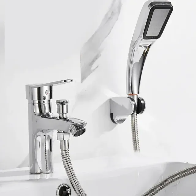 Mitigeur lavabo monocommande chromé contemporain… – vue 4