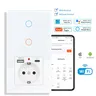 Interrupteur tactile wifi double voie prise schuko… – vue 1