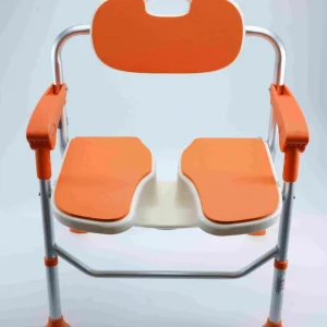 Chaise de baignoire pliable intégrée sans barrière, salle de bain indépendante pour fournitures de thérapie de rééducation Chaise de baignoire pliable intégrée sans barrière, salle de bain indépendante pour fournitures de thérapie de rééducation