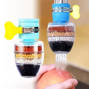 Adoucisseur d&rsquo;eau dure à charbon actif sain, filtre à 6 couches, adaptateur de robinet de cuisine, pulvérisateur à usage domestique, buse de robinet