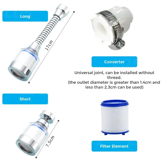 Nouveau filtre de robinet d'eau de robinet de cuisine – vue 5