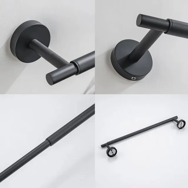 Porte-serviettes télescopique en acier inoxydable – vue 6