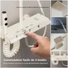 Robinet de douche de salle de bains noir moderne – vue 3