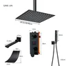 Système de douche à affichage numérique LCD noir – vue 4