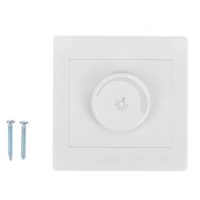 Variateur mural encastrable blanc élégant 220V LED… – vue 3