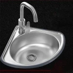 Évier de cuisine pour camping-car, lavabo de salle de bains, légumes, camping-car, barre en acier, petit bol à goutte unique, baignoire d&rsquo;angle