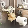 Porte papier toilette mural ventouse fixation sans… – vue 5