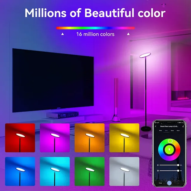 Lampadaire sur Pied Intelligent RGB – vue 3