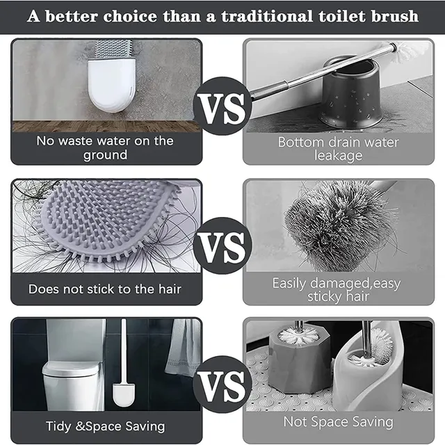 Brosse de toilette en Silicone – vue 3