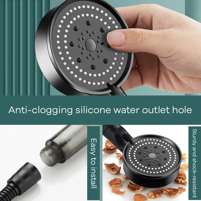 Pommeau de douche à pression Durable en acier inoxydable – vue 6