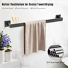 Ensemble de toilettes Acier inoxydable Porte-bague de… – vue 2