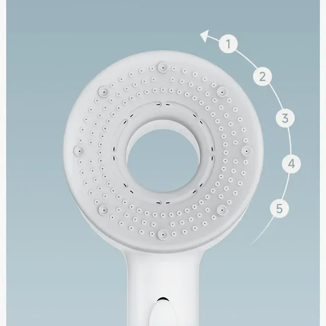 Pommeau douche main pressurisé réglable cinq modes… – vue 4