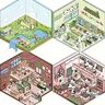 Coffret art numérique isométrique kawaii décors… – vue 6