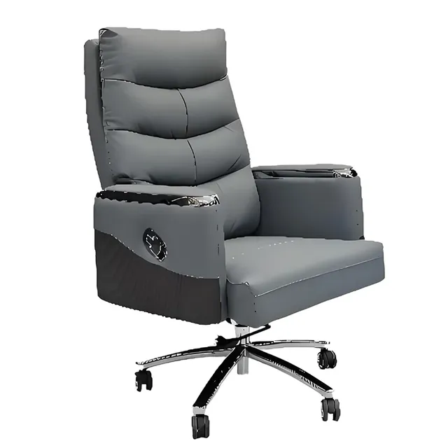 Cuir moderne confortable siège ordinateur luxe bureau… – vue 3