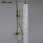 Pommeau de pluie mural, système de douche avec douche thermostatique, robinet ThermoandreHOmall, pulvérisateur de détermination