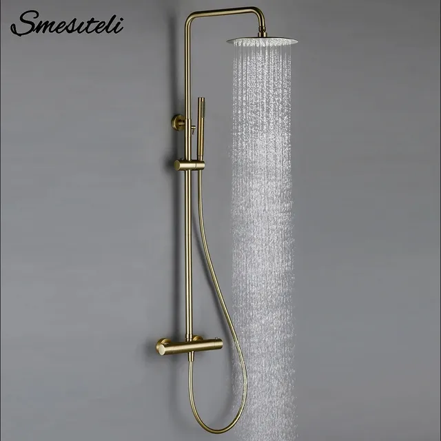 Colonne douche murale pommeau pluie rond plat mitigeur…