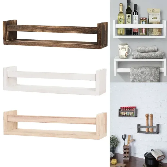 Étagère à épices en bois