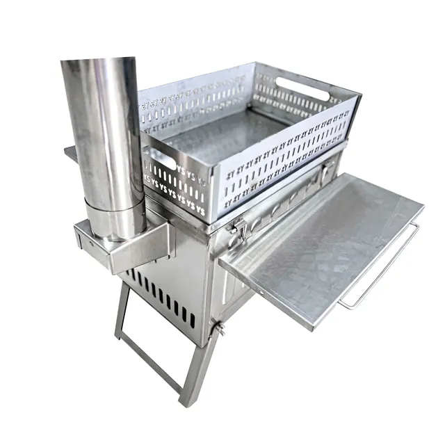 Réchaud de sauna pliable compact extérieur pour tentes – vue 4