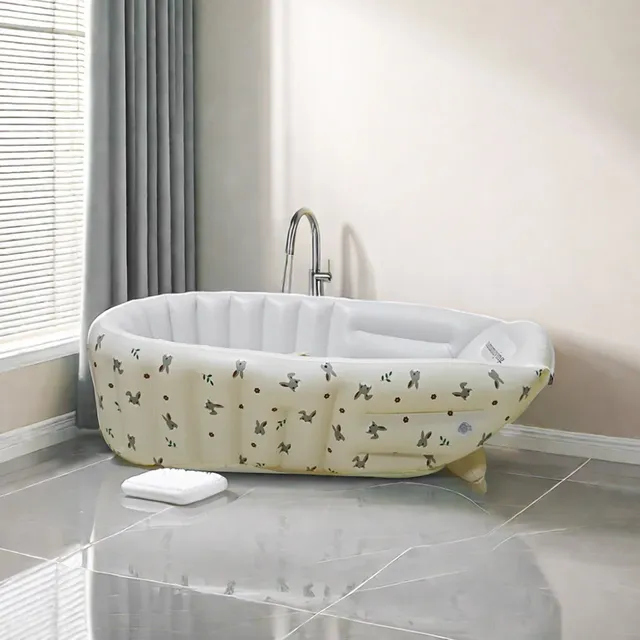 Baignoire gonflable bébé portable PVC écologique dossier… – vue 3