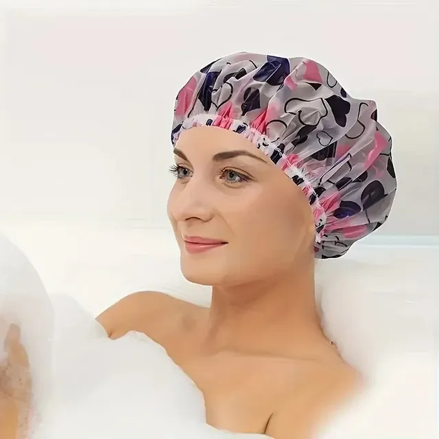 Bonnet douche imperméable transparent élastique… – vue 5