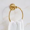 Ensemble d'accessoires de salle de bains en laiton doré… – vue 5