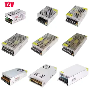 Transformateur 12V Dc, alimentation 220V à 12V 15A 1A 2A 5A 10A 20A 25A 30A, Source d’alimentation à découpage, adaptateur d’éclairage Led Transformateur 12V Dc, alimentation 220V à 12V 15A 1A 2A 5A 10A 20A 25A 30A, Source d’alimentation à découpage, adaptateur d’éclairage Led