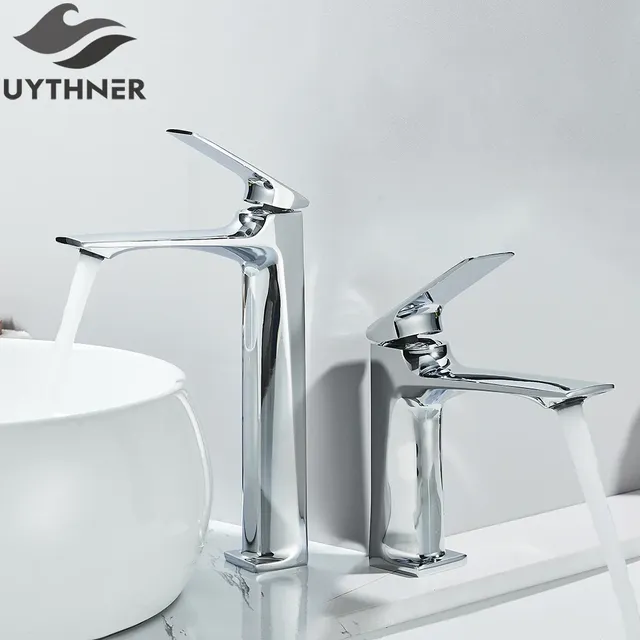 Robinet de lavabo chromé – vue 2