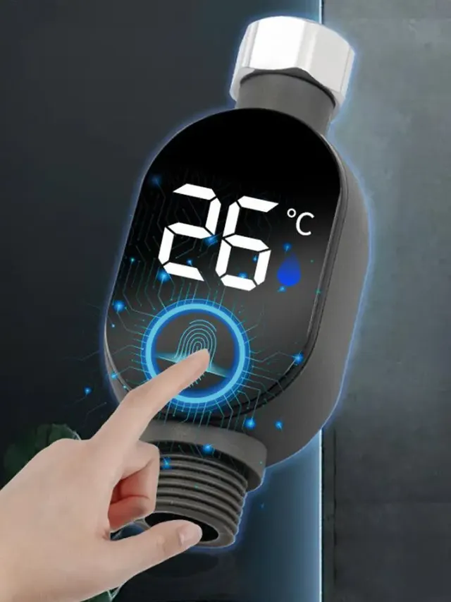 Thermomètre douche numérique étanche tactile écran haute… – vue 3