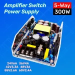 Carte de commutation d&rsquo;alimentation d&rsquo;amplificateur numérique PSU, alimentation à découpage, sortie 5 voies, ± 24V, 36V, 42V, 48V, 55V, 60V, 15V, DC 12V, 300W