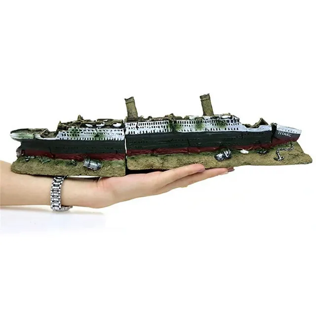Épave Titanic résine naturelle décoration aquarium… – vue 2