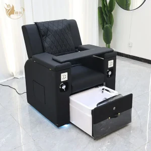 Chaise de pédicure spa multifonctionnelle de luxe avec siège et dossier réglables pour baignoire à remous pour le lavage des cheveux et la pédicure Chaise de pédicure spa multifonctionnelle de luxe avec siège et dossier réglables pour baignoire à remous pour le lavage des cheveux et la pédicure