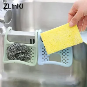 Caddie d&rsquo;évier Flexible, organisateur de Drainage antidérapant, s&rsquo;adapte à n&rsquo;importe quel robinet mural d&rsquo;évier, matériau Durable facile à nettoyer