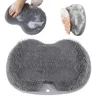 Tapis brosse douche silicone souple gris picots fins… – vue 1