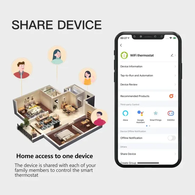 Thermostat intelligent pour chauffage au sol – vue 4