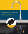 Robinet de cuisine chromé de luxe extractible 360°… – vue 3