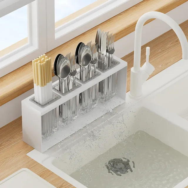 Égouttoir rangecouverts compact modulable plastique ABS… – vue 3