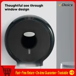 Boîte porte-papier hygiénique étanche, distributeur mural de rouleaux de papier Jumbo pour porte-poinçon de mouchoirs à rouleau unique, accessoire de salle de bains