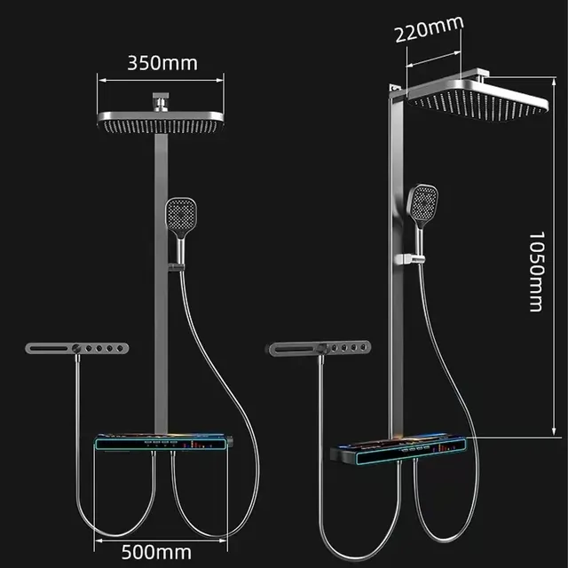 Système de vanne thermostatique mural Bagnolux – vue 4