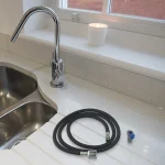 Tuyau de robinet de cuisine 1,5 m 360 °   Nylon extractible à Rotation pour tuyau de douche tressé, accessoires de connecteur de remplacement de cuisine