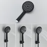 Ensemble de robinets de douche thermostatiques noirs – vue 3