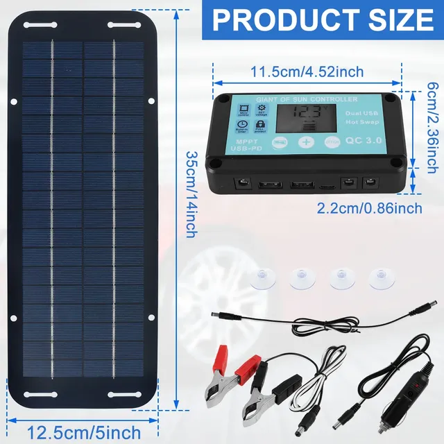 Kit de panneau solaire étanche portable – vue 6