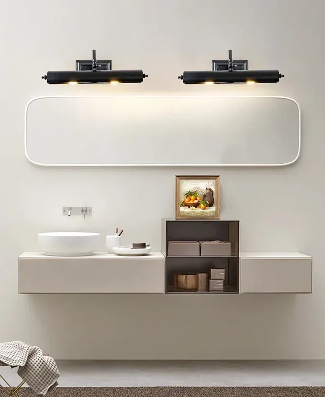 Applique murale rétro LED miroir maquillage fer forgé… – vue 2