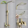 Ensemble de robinets de douche dorés