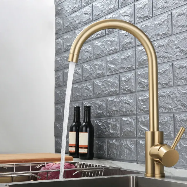 Robinet de cuisine en acier inoxydable – vue 2