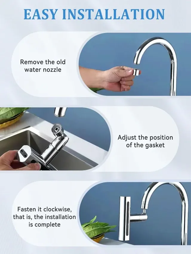 Robinets de cuisine cascade 4 en 1 – vue 7